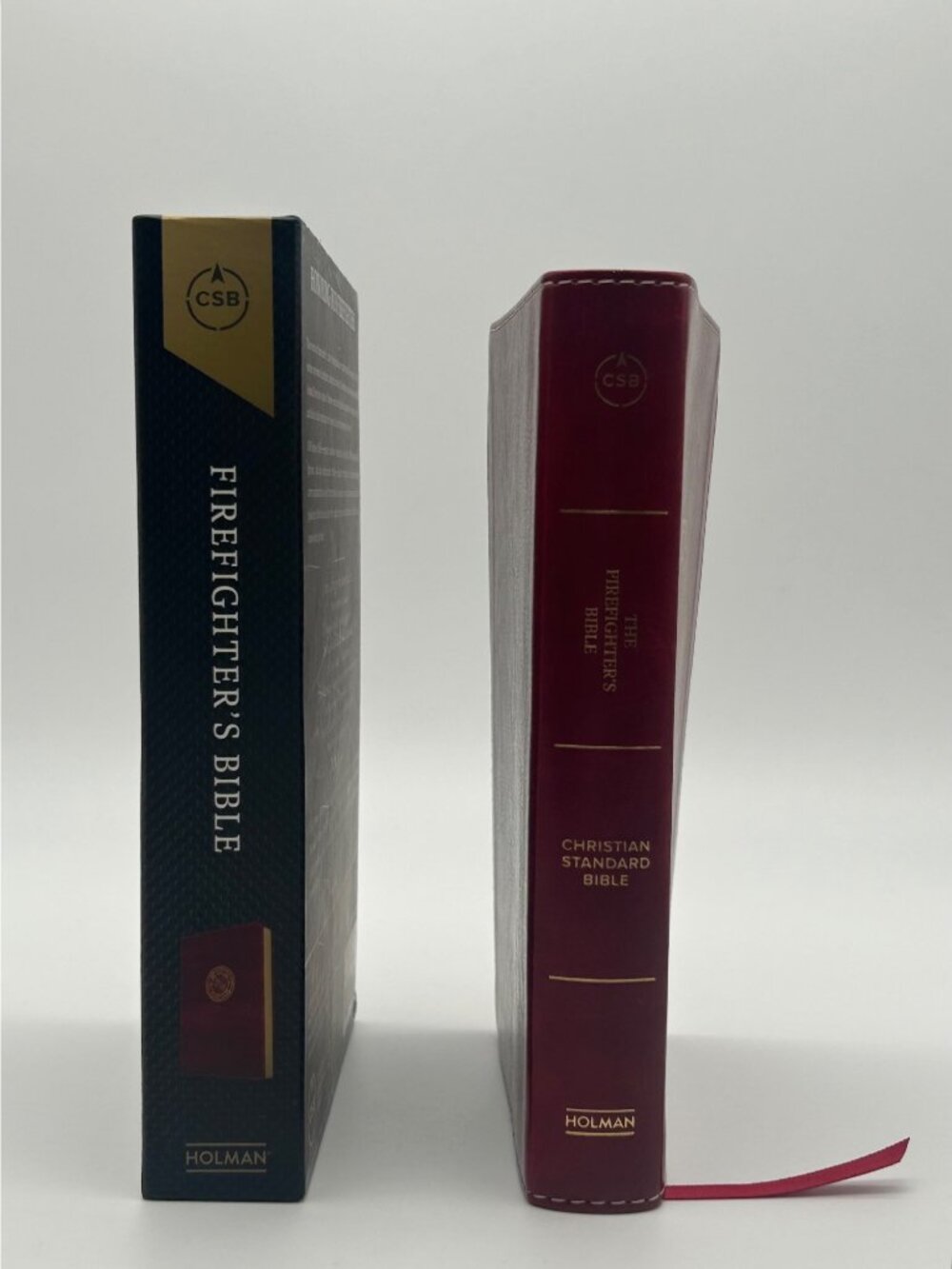Firefighters Bible CSB Holman Burgundy LeatherTouch Special Firefighter Content - Picture 4 of 11